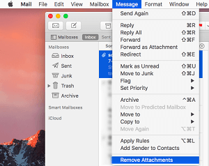 how to archive mac mail with attachments